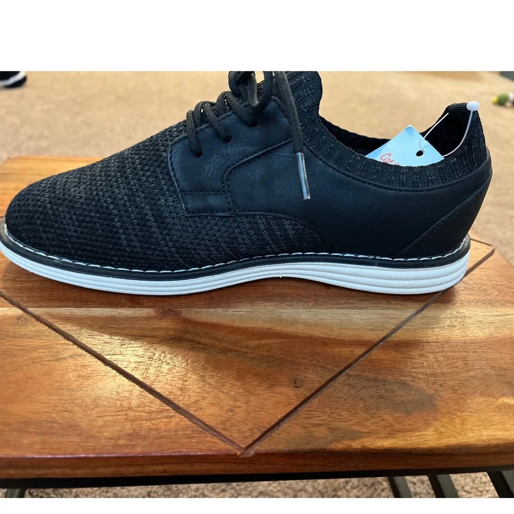 Cat & Jack Kids Black Knit Hybrid Dress Oxford Sneakers Size 4 (Big boy) NEW